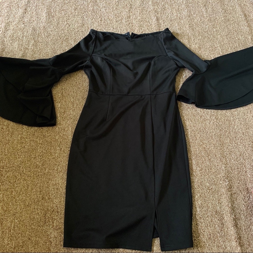 Off shoulder black dress